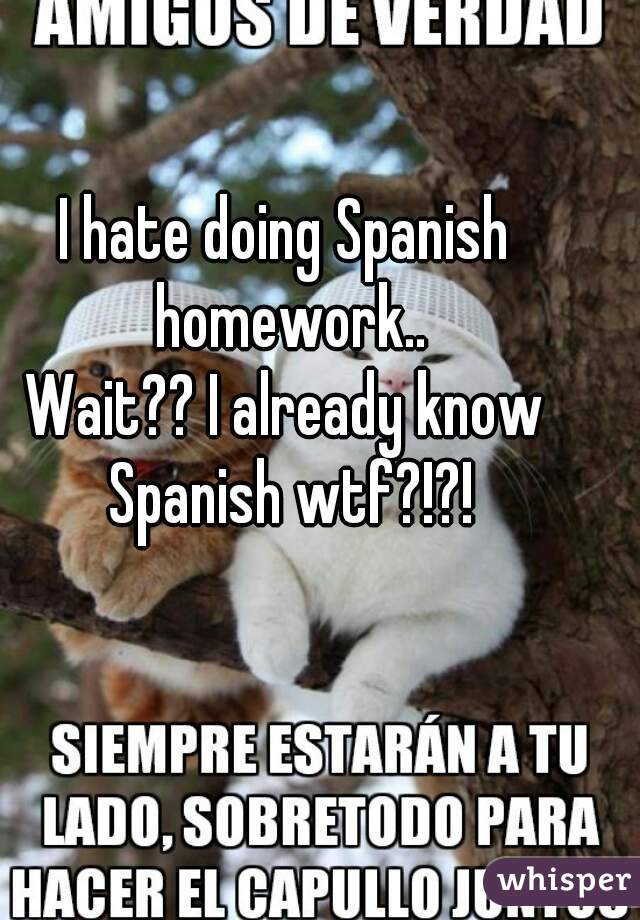 Do my homework in spanish