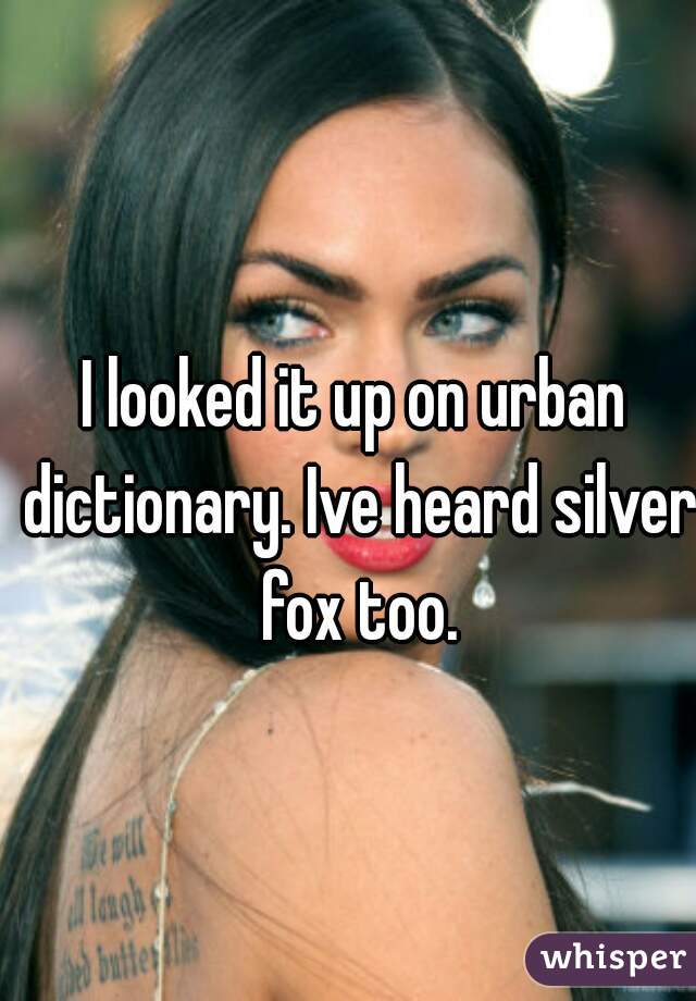 Urban silver fox 50 Fox