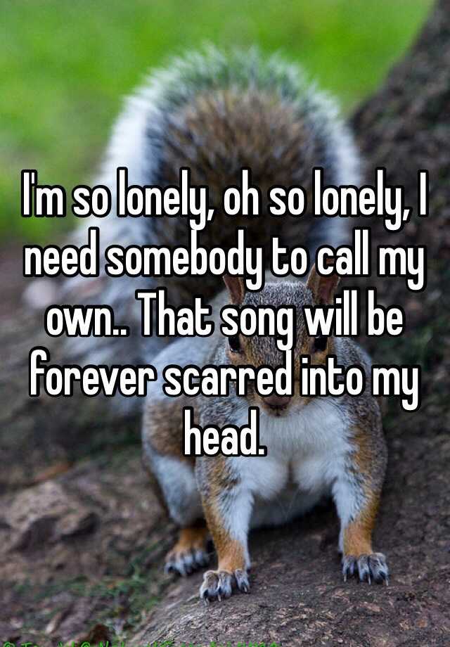 the i am so lonely song