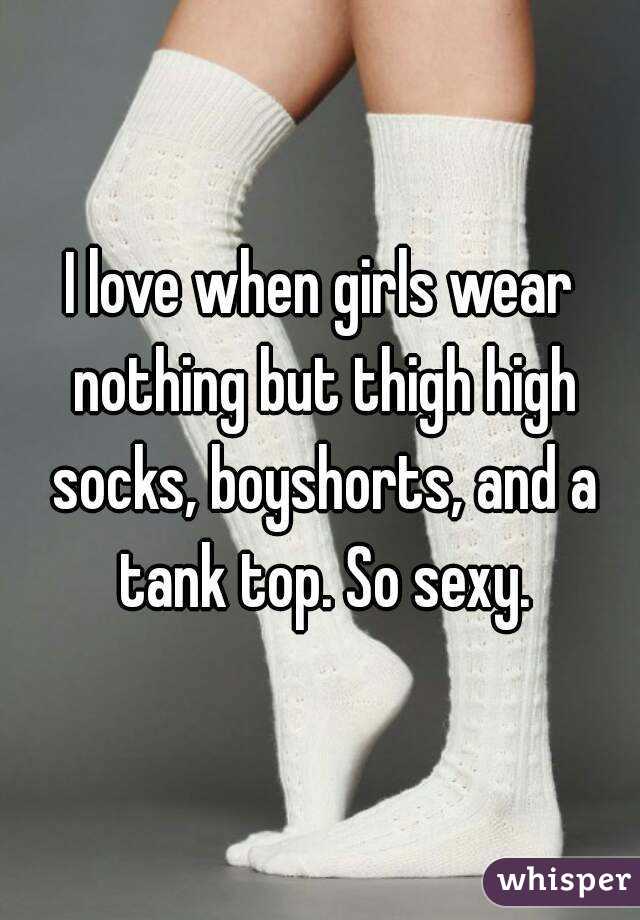 Girls Wearing Nothing But Socks