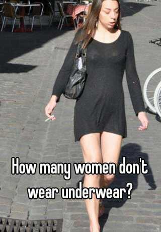 Who underwear wear don women t Do other