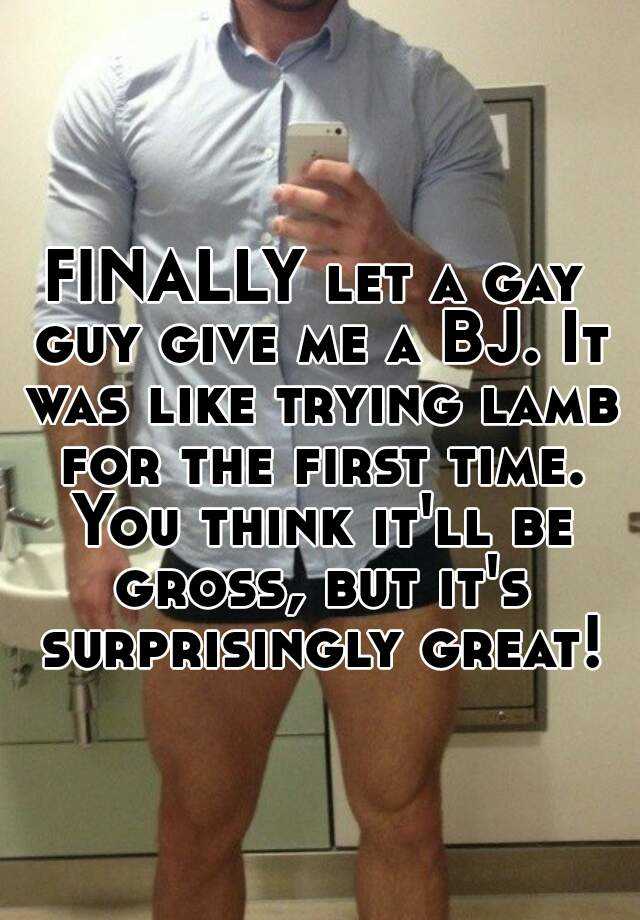 man first time gay blowjob