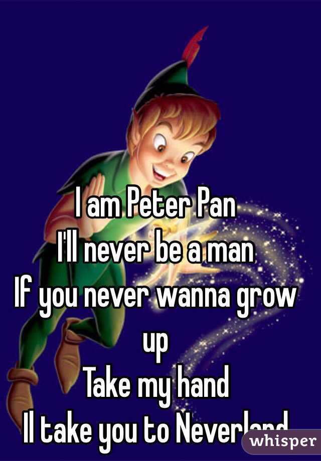 never grow up song from peter pan