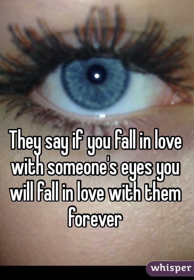 Fall in love into eyes staring Can You