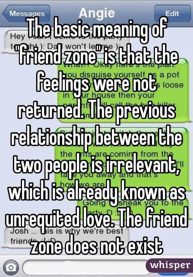 Friendzone meaning