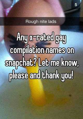 gay snapchat accounts