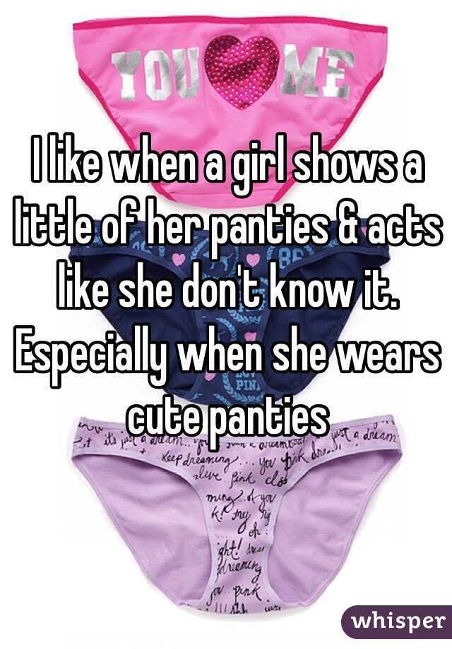 Girl Shows Panties