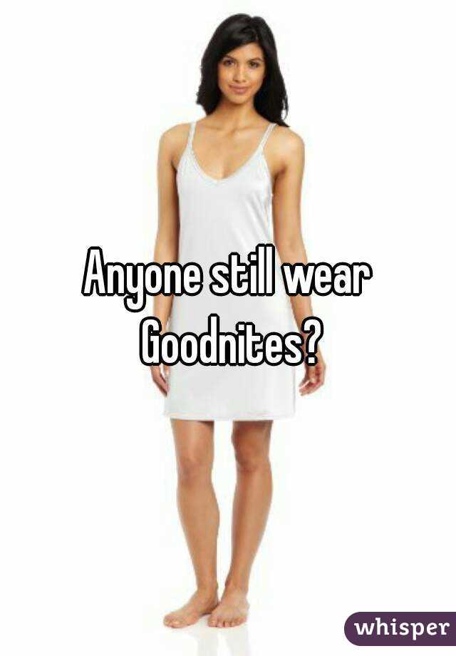 Women Wearing Goodnites