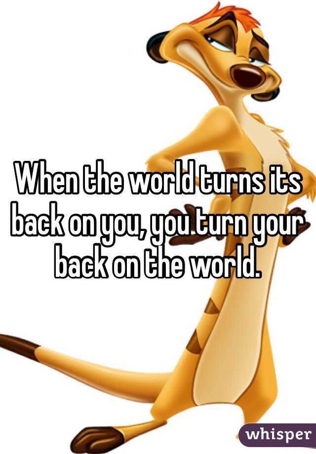 when-the-world-turns-its-back-on-you-you-turn-your-back-on-the-world