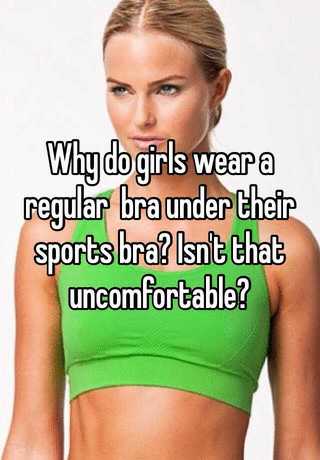 do you wear a bra under a sports bra