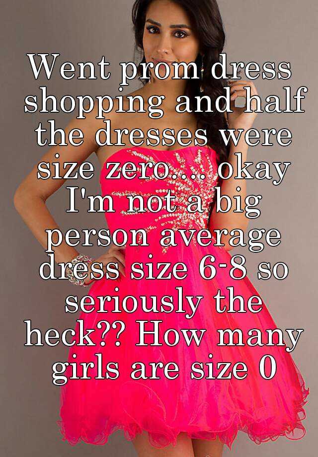 size zero prom dresses