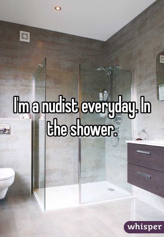 Shower nudist