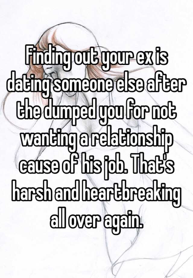 why is it hard to see ex with someone else