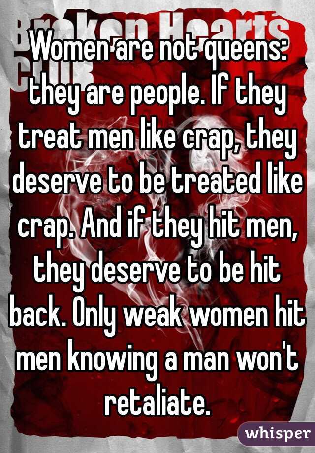 women treat men like crap