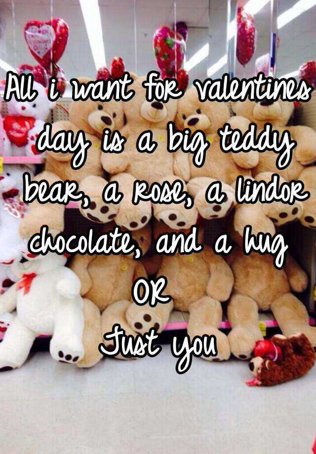 big teddy bear and chocolates for valentine's day
