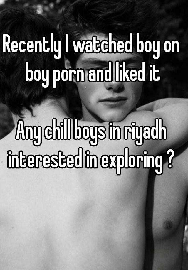 Nude Boys Porn - Recently I watched boy on boy porn and liked it Any chill ...
