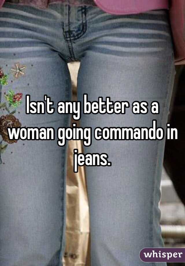 Going commando women No Panties,