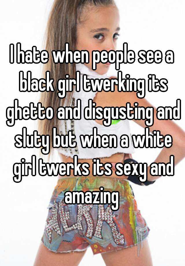 Sexy white girl twerk