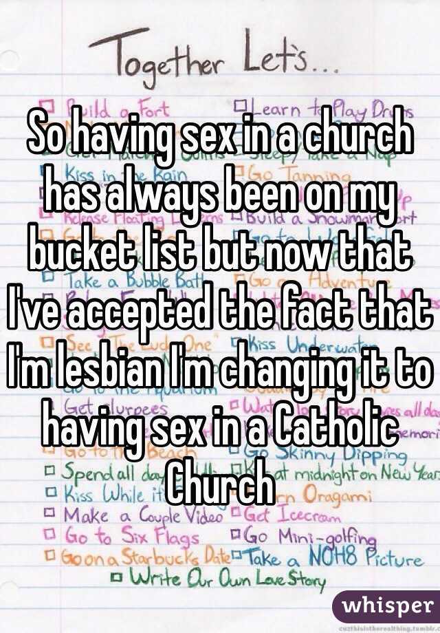Lesbian bucket list