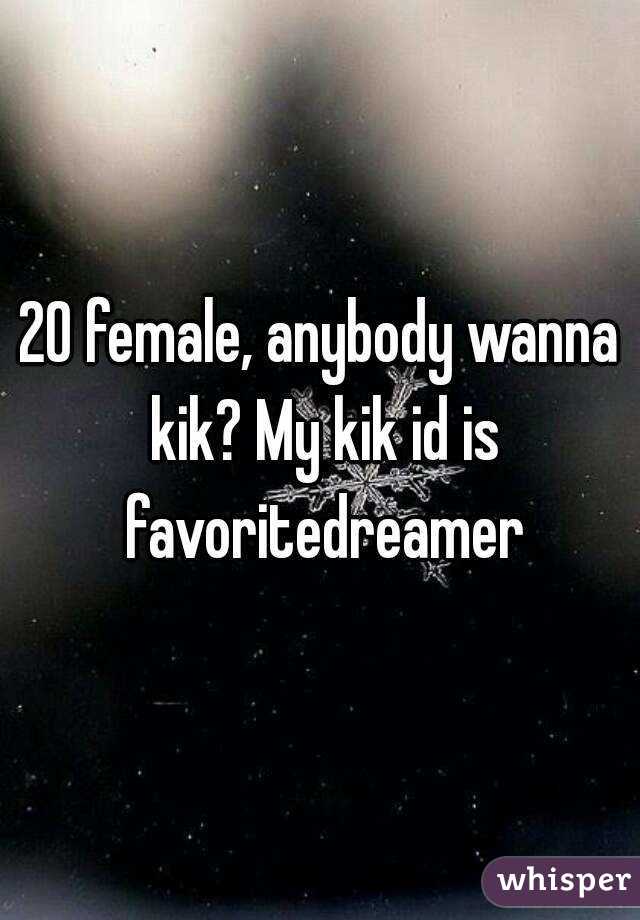 Kik female