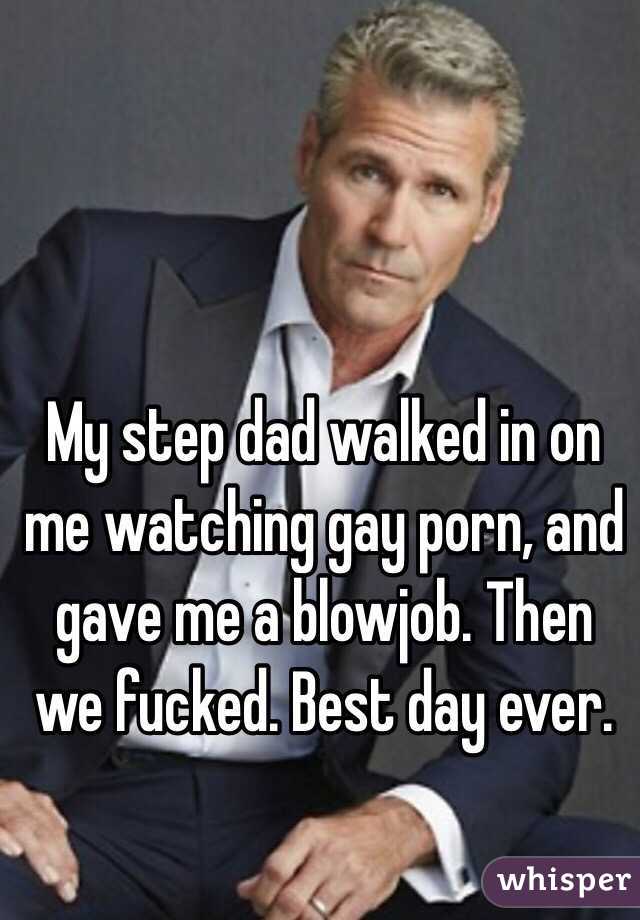 Gay Blowjob Porn Captions - My step dad walked in on me watching gay porn, and gave me a ...