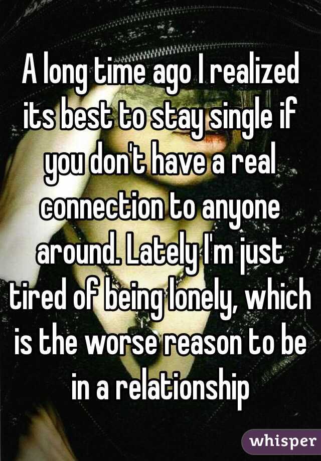 is it better to stay single