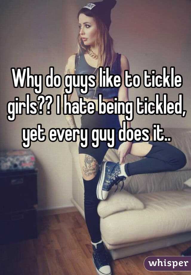 By guys guys being tickled Why Do