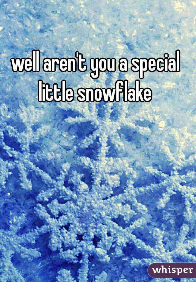 Image result for special little snowflake