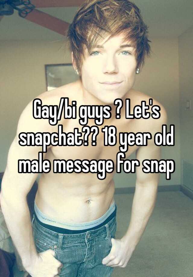 gay snapchat males