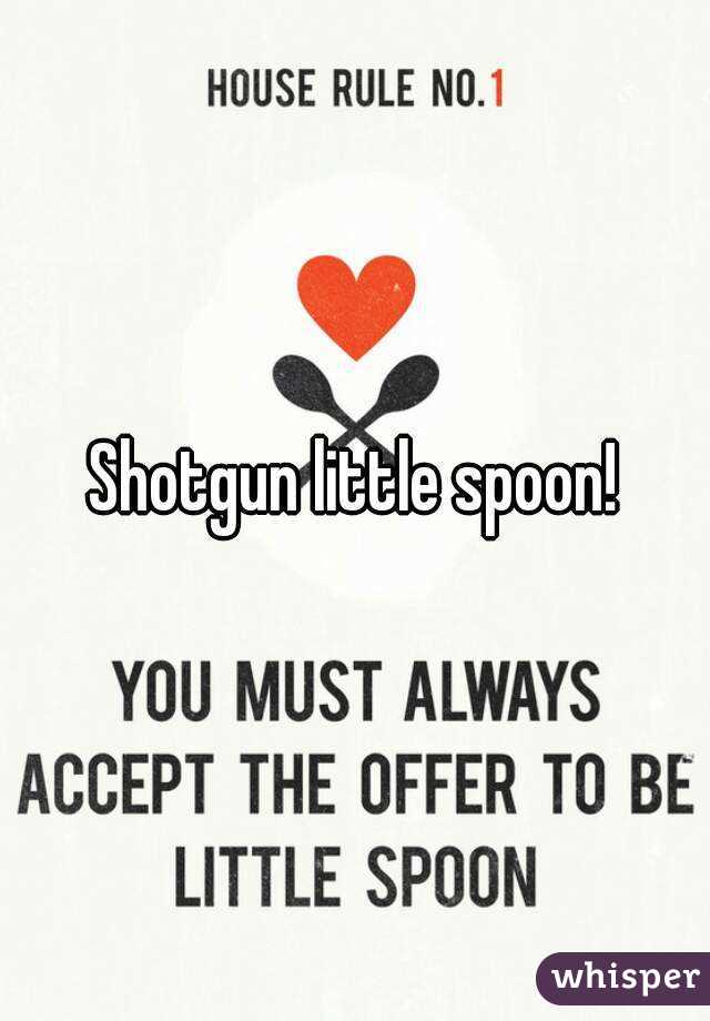 Shotgun little spoon!