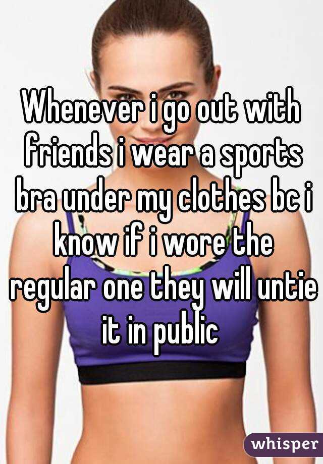 bra under sports bra