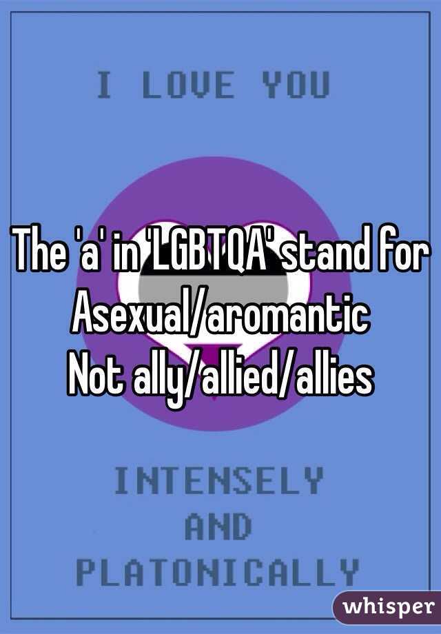 Image result for the a not for ally