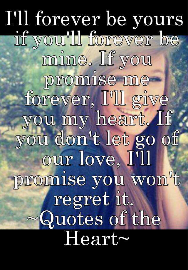 promise you ll remember that you re mine
