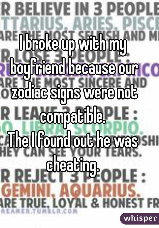 Zodiac signs cheating