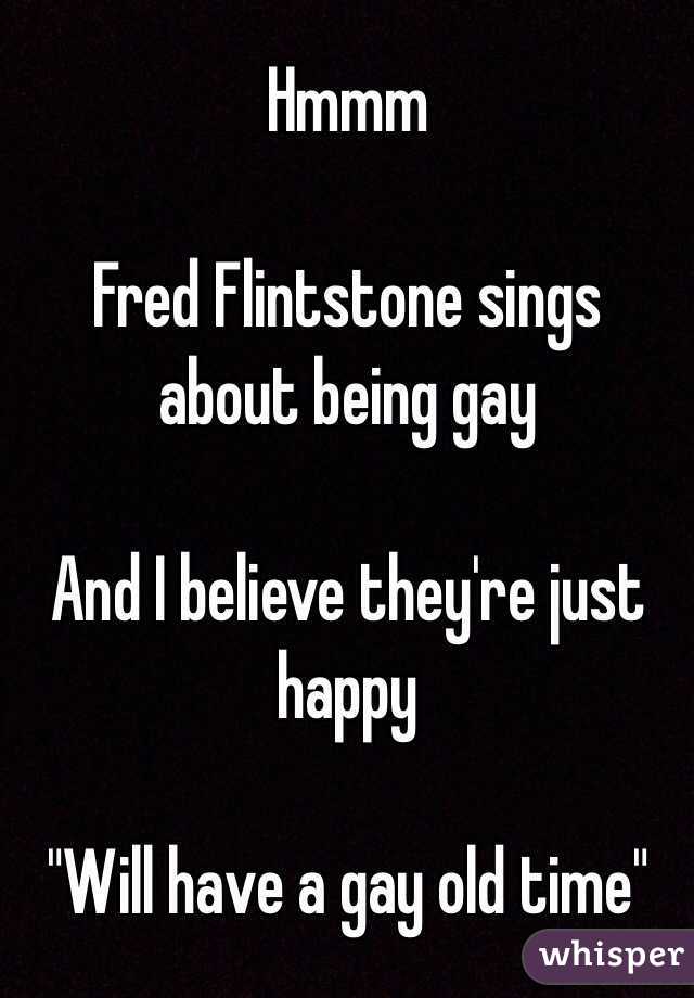 gay fred flintstone