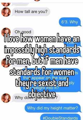 Women with high standards