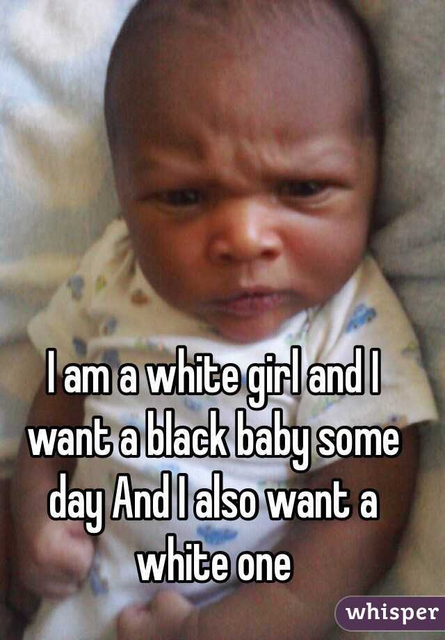 wants white baby Ebony
