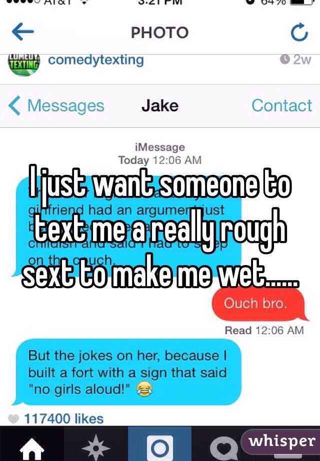 Wet girl through text make a 50 Flirty