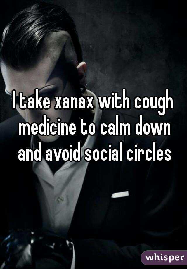 xanax for cough relief