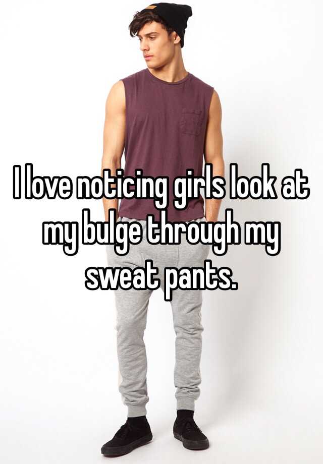 Sweat Pants Bulge