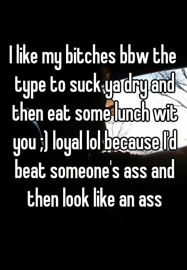 Bbw eat ass