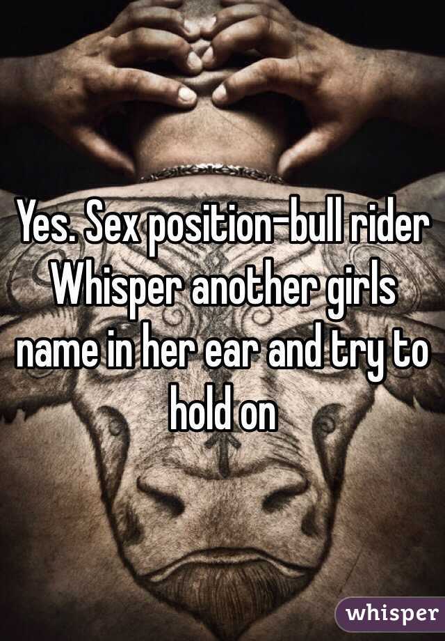 What to whisper in her ear