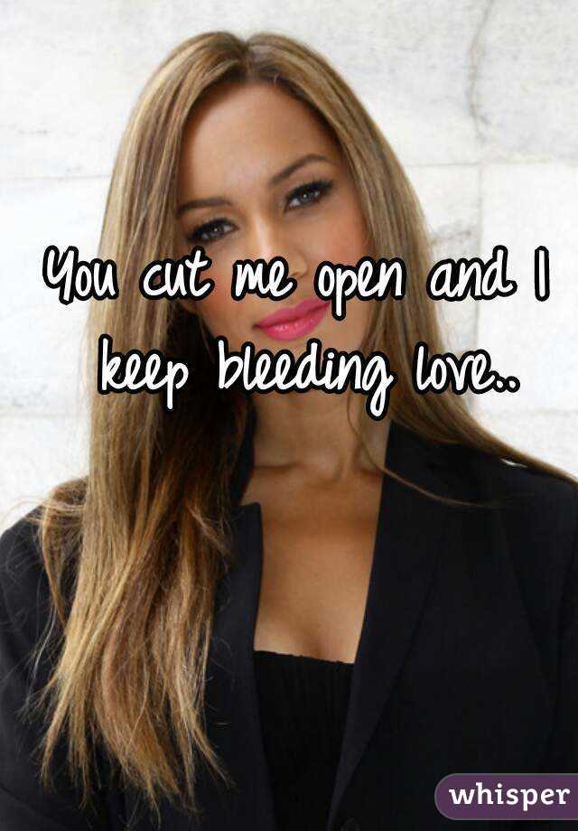 keep keep bleeding love