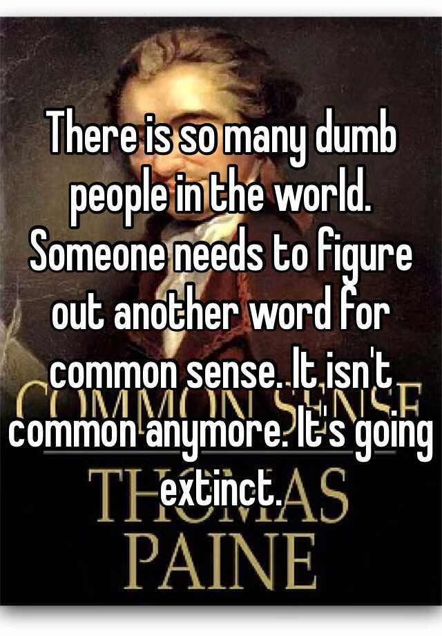 wordor a common sense idea