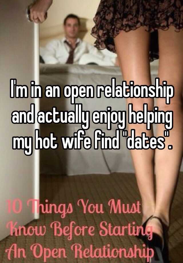 ...which reads "I'm in an open relationship and actually enjoy he...