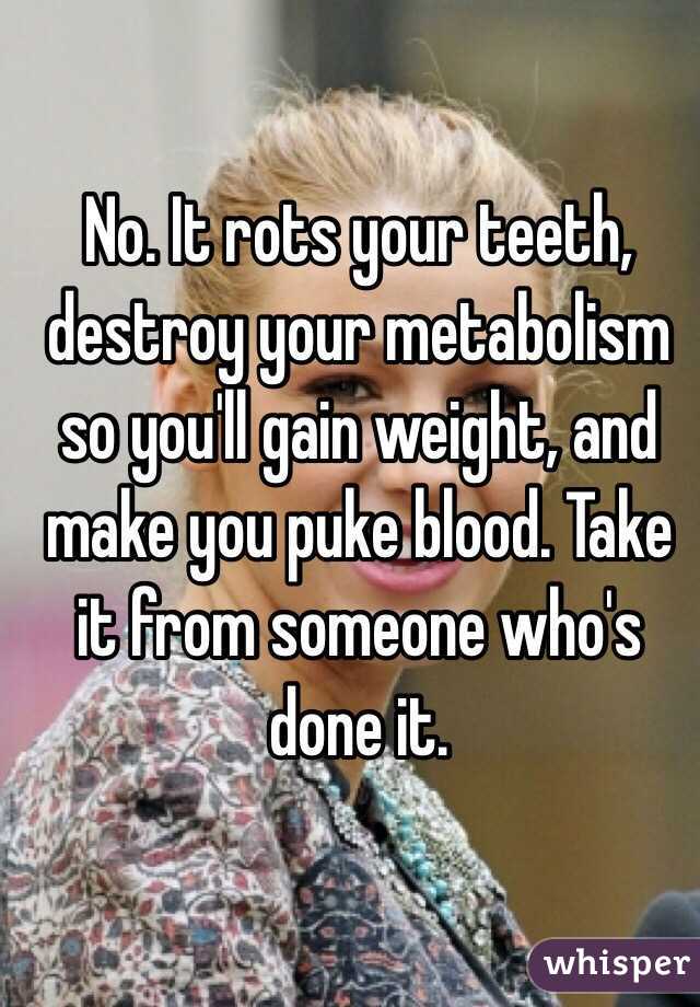 Does making yourself throw up make you lose weight really fast??