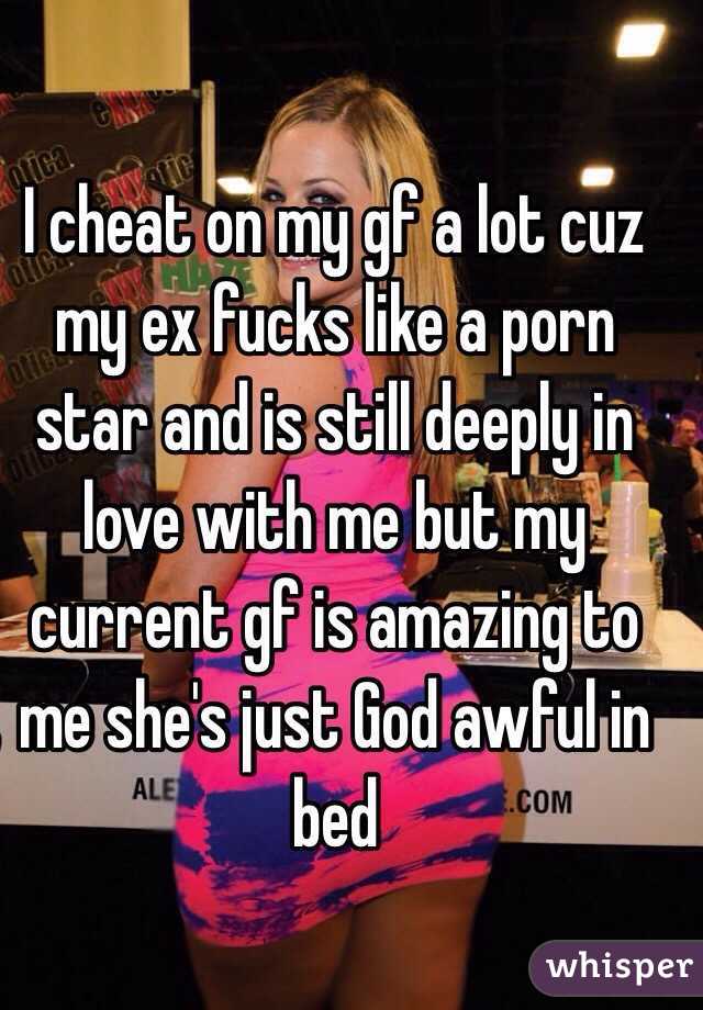 Loving Girlfriend Captions Porn - I cheat on my gf a lot cuz my ex fucks like a porn star and