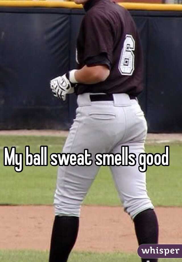 Why does my ball sweat smell good