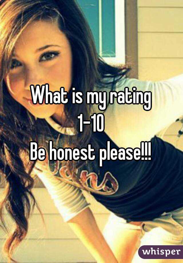 What is my rating
1-10
Be honest please!!!