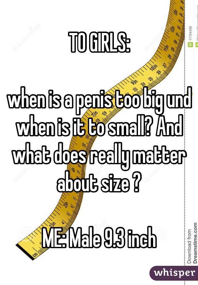 Penis too big